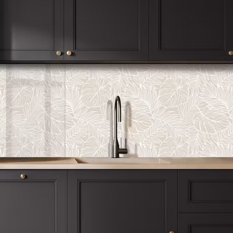 Keuken achterwand - Bladeren - Beige - Monstera - Palm — 6