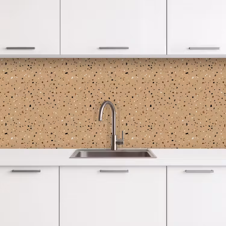 Keuken achterwand - Terrazzo - Patroon - Beige — 4