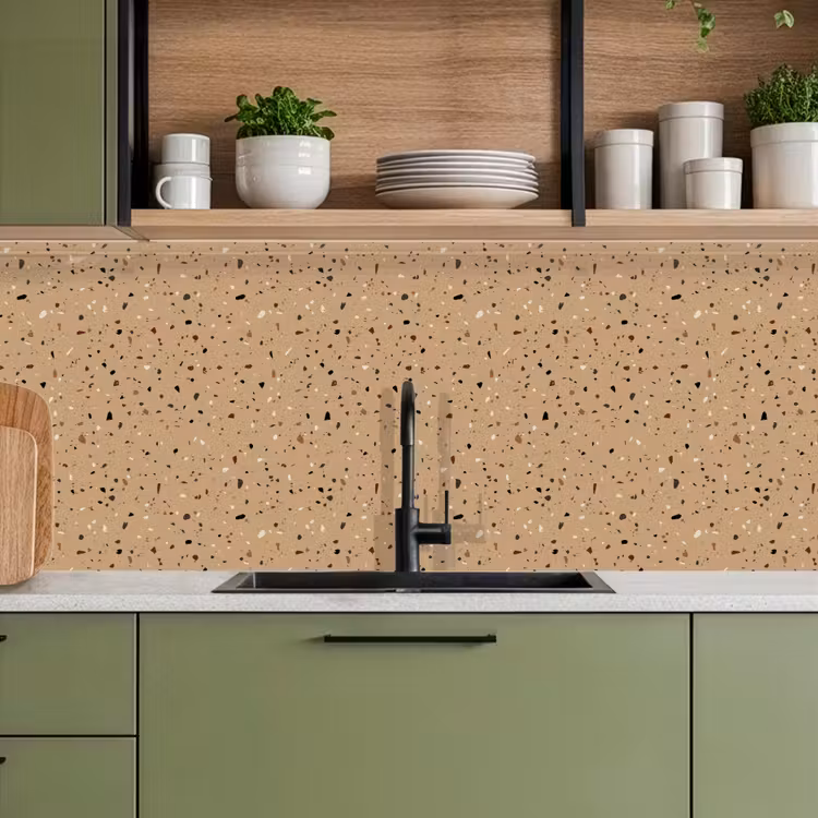 Keuken achterwand - Terrazzo - Patroon - Beige — 8