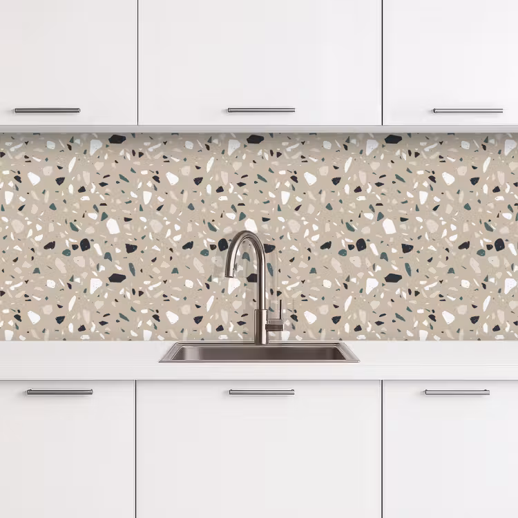 Keuken achterwand - Terrazzo - Patroon - Groen — 4