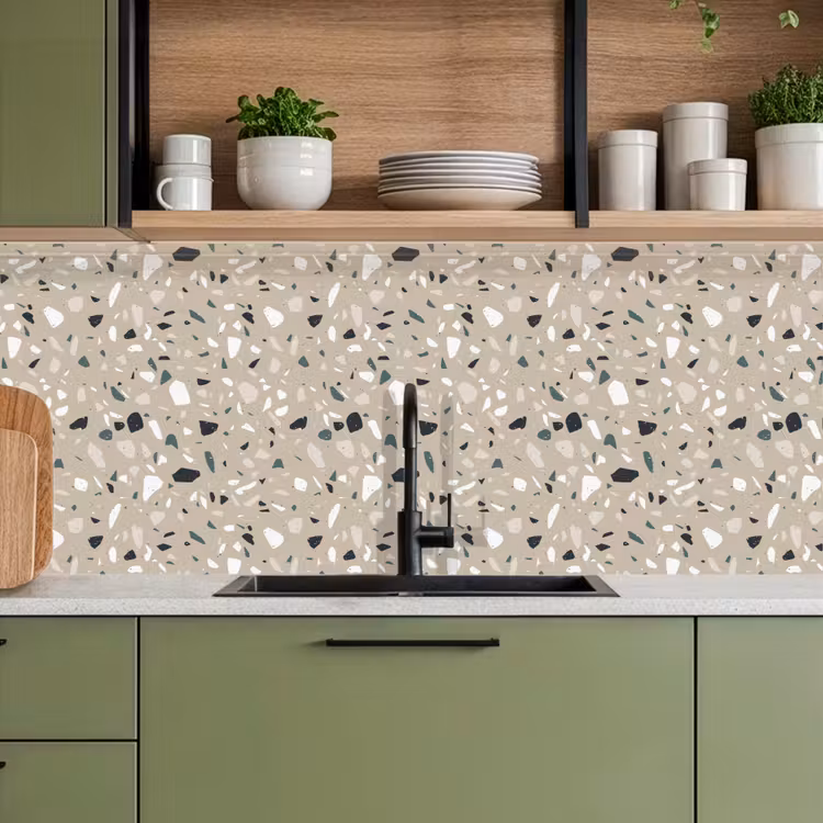 Keuken achterwand - Terrazzo - Patroon - Groen — 8