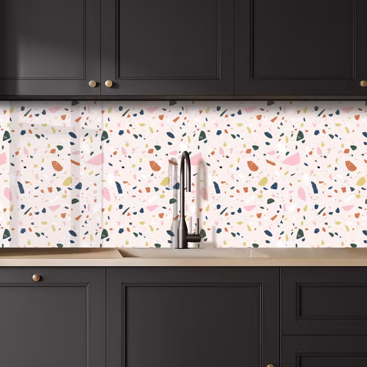 Keuken achterwand - Terrazzo - Patroon - Kleurrijk — 6