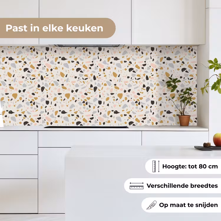 Keuken achterwand - Terrazzo - Patroon - Neutraal - Zacht - Multi — 7