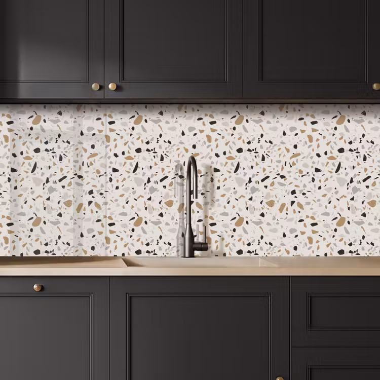 Keuken achterwand - Terrazzo - Patroon - Staal — 6