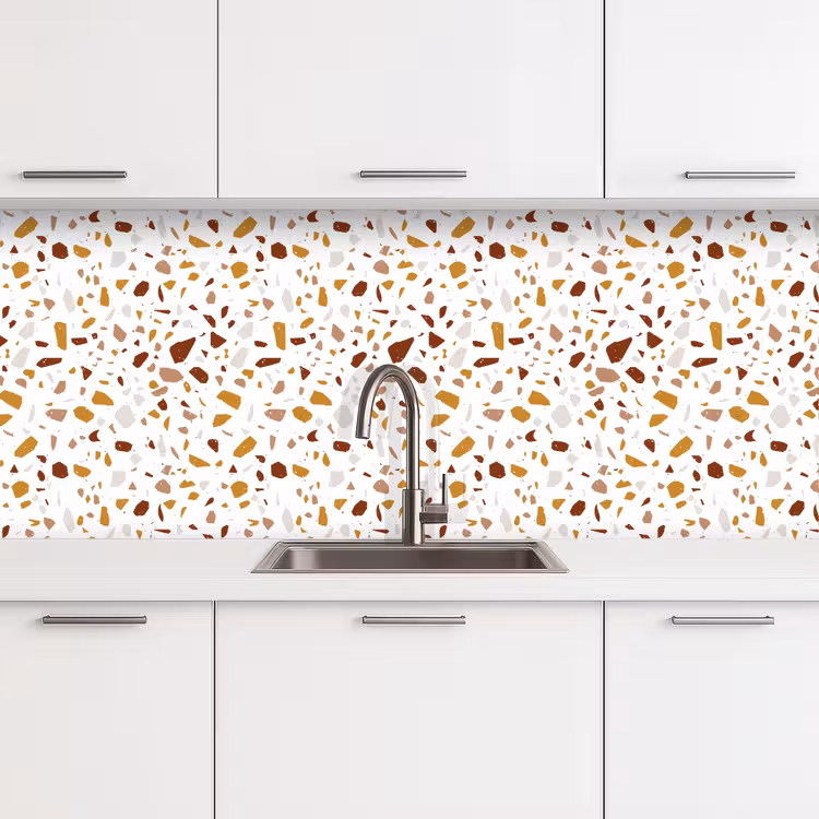Keuken achterwand - Terrazzo - Patroon - Wit - Urban — 4