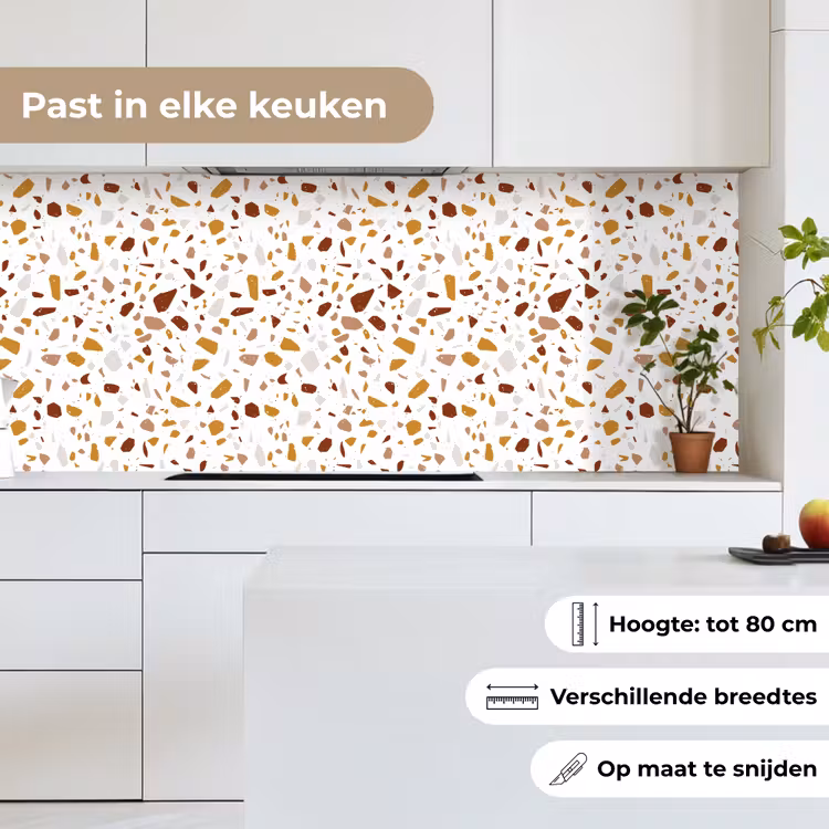 Keuken achterwand - Terrazzo - Patroon - Wit - Urban — 7