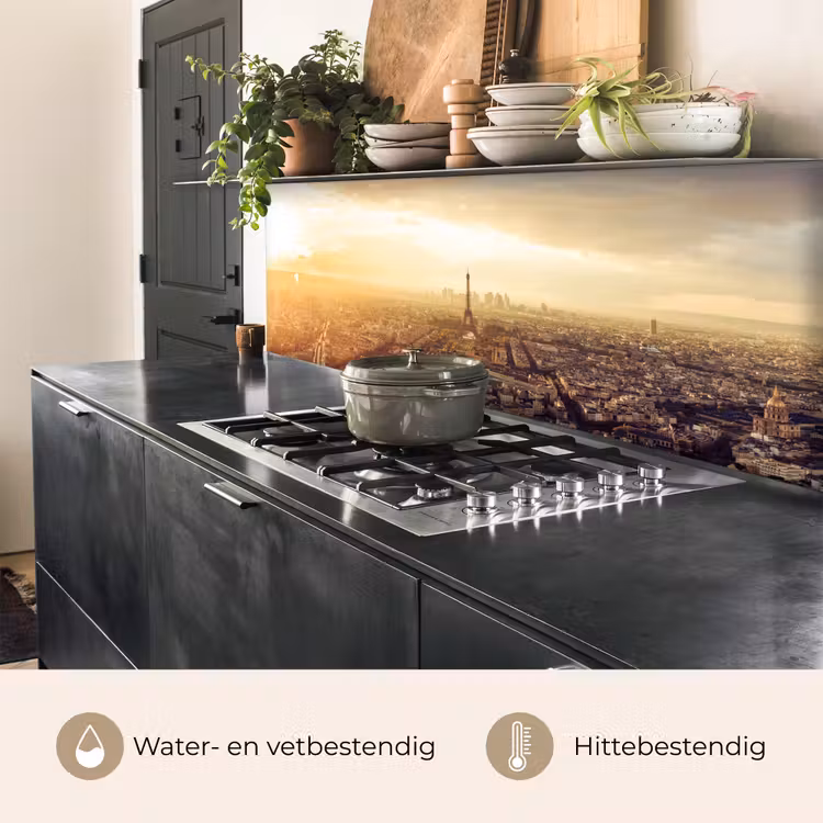 Keuken achterwand - Parijs - Skyline - Zonsondergang - Steden — 5