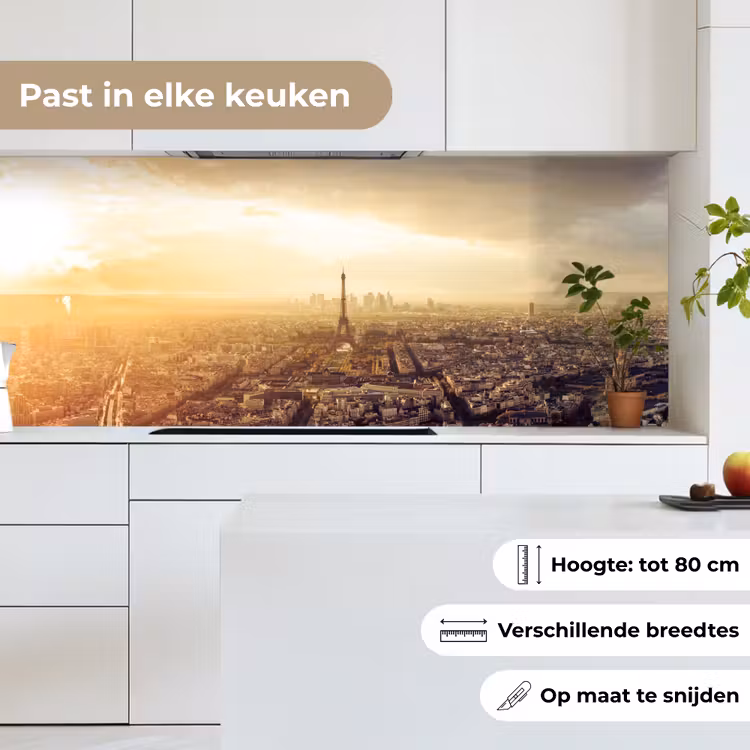 Keuken achterwand - Parijs - Skyline - Zonsondergang - Steden — 7
