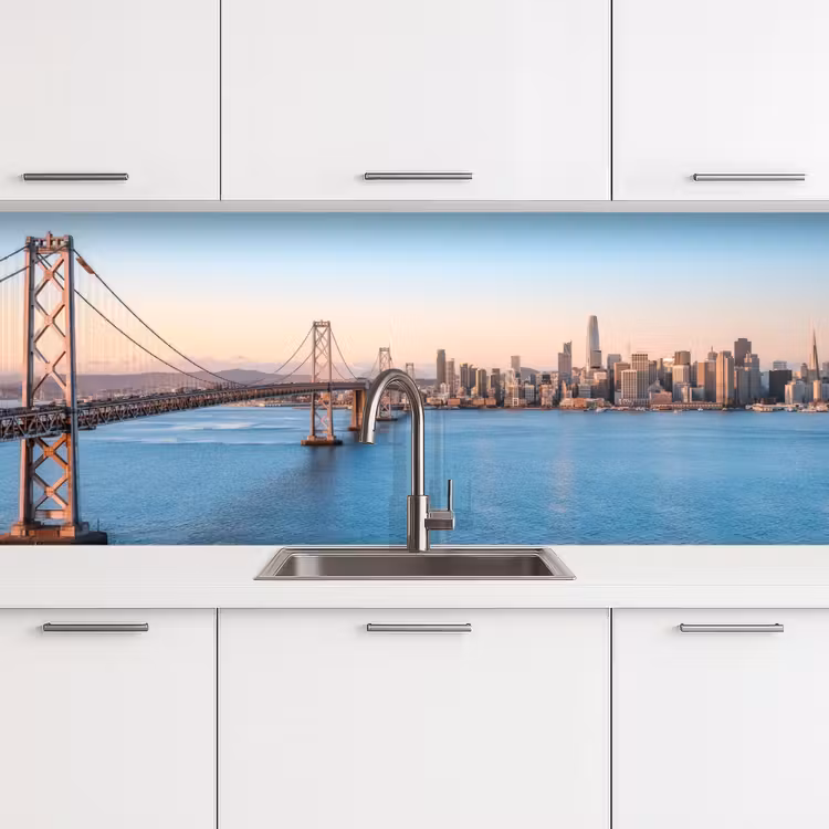 Keuken achterwand - Water - Brug - Skyline - Modern — 4