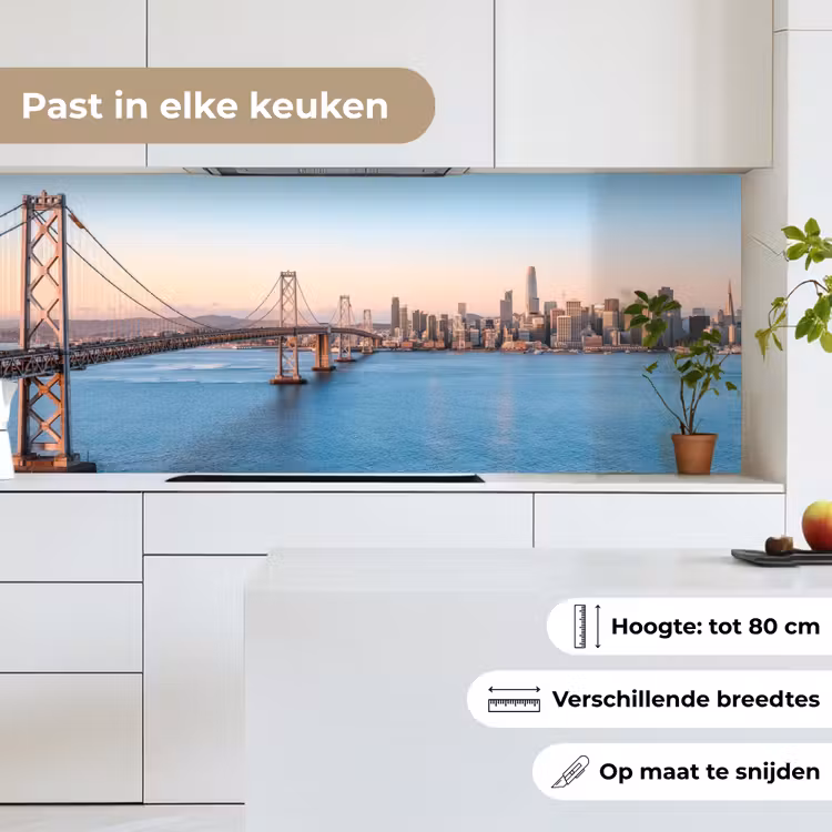 Keuken achterwand - Water - Brug - Skyline - Modern — 7