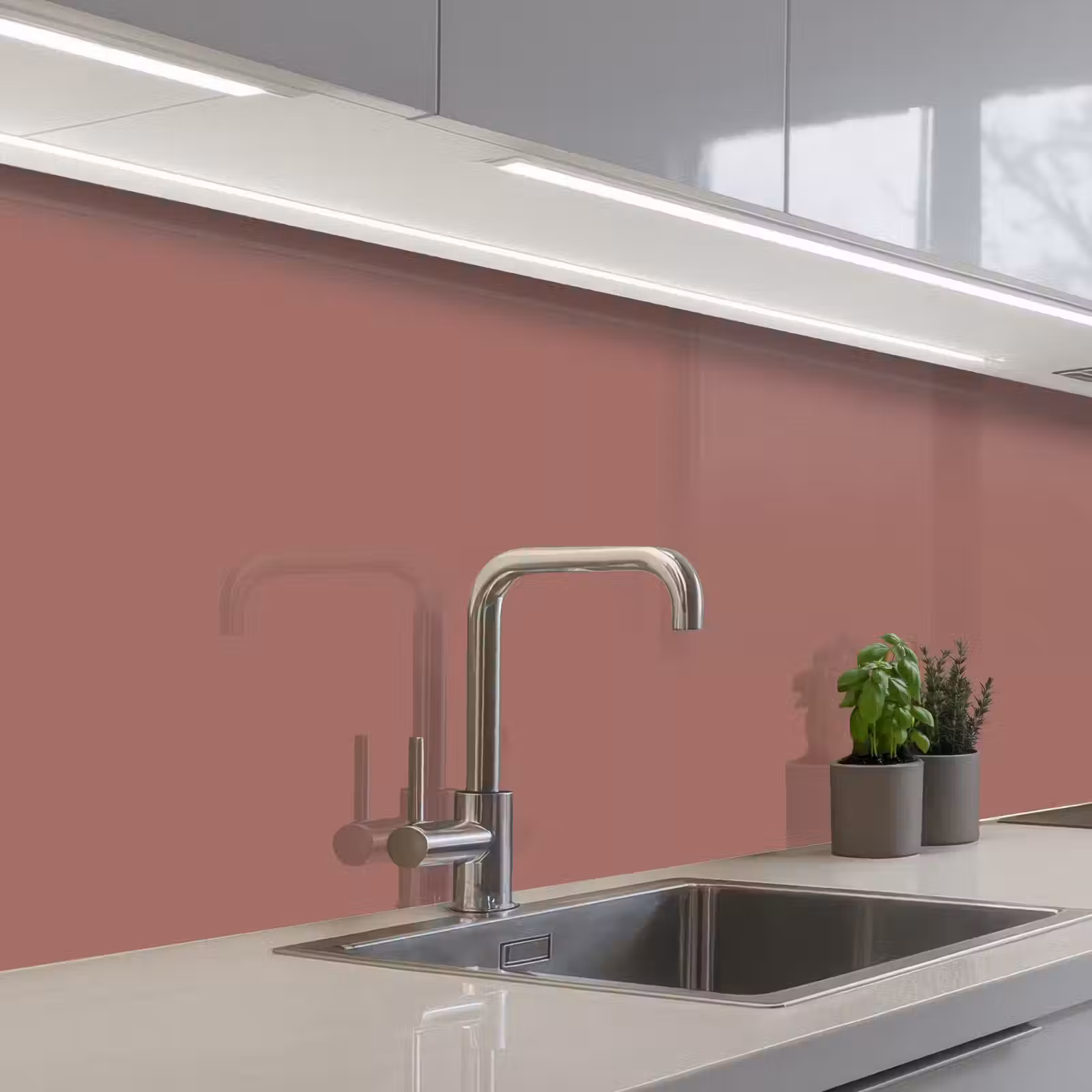 Keuken achterwand - Fluistering van Fuchsia — 1