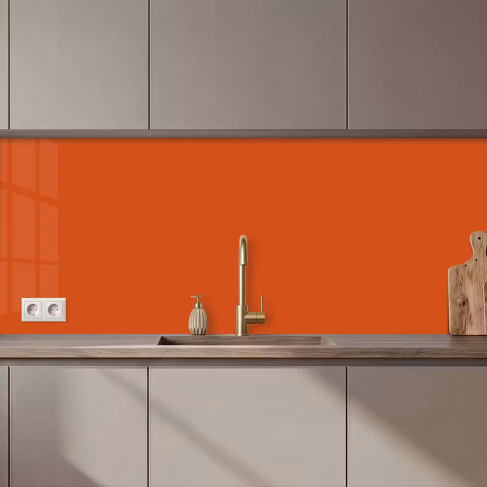 Keuken achterwand - Sienna - Aarde - Kleuren - Effen — 1