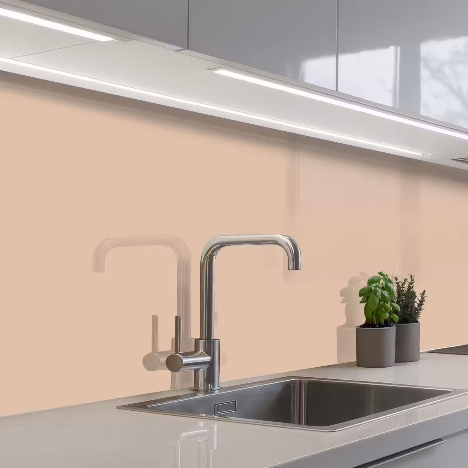 Keuken achterwand - Zachte Zandgloed — 1