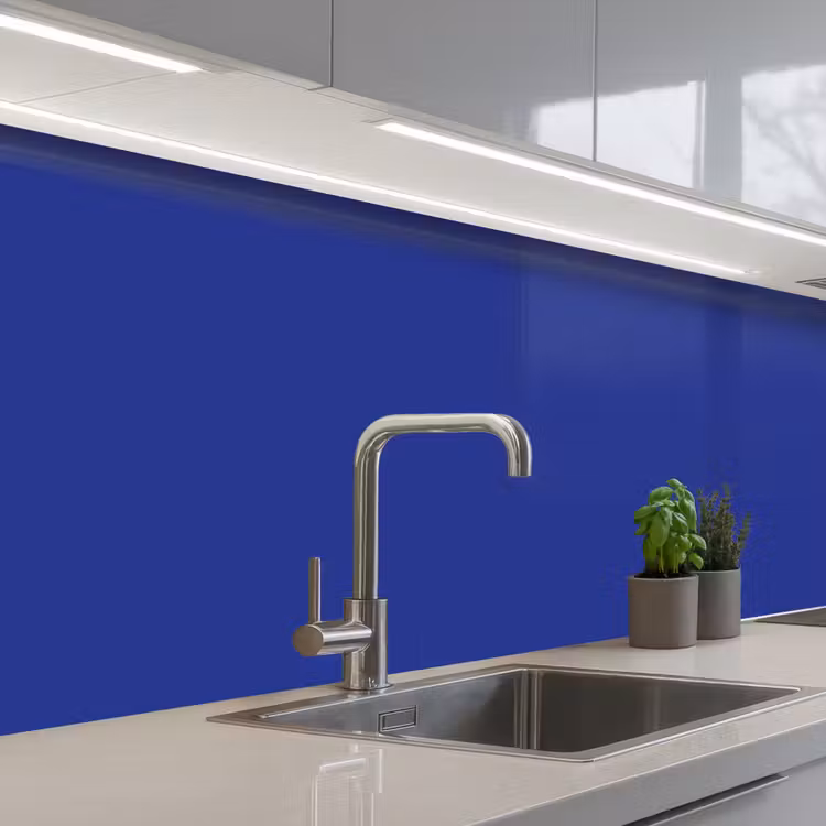 Keuken achterwand - Blauw - Effen kleur - Donkerblauw — 2
