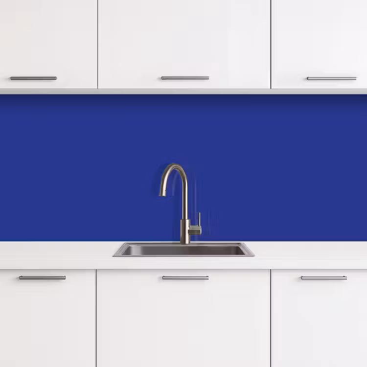Keuken achterwand - Blauw - Effen kleur - Donkerblauw — 4