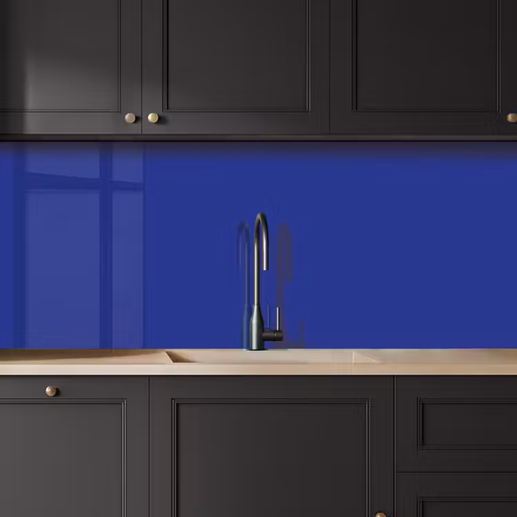 Keuken achterwand - Blauw - Effen kleur - Donkerblauw — 6