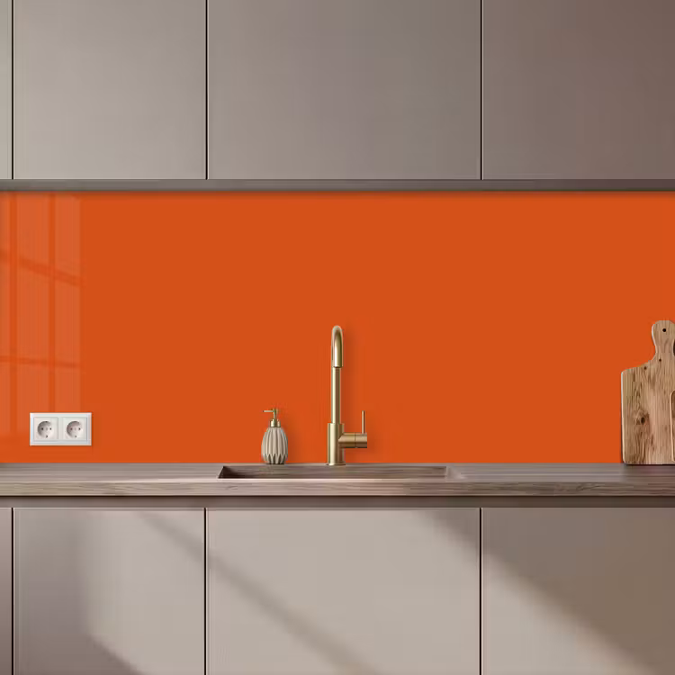 Keuken achterwand - Sienna - Aarde - Kleuren - Effen — 1