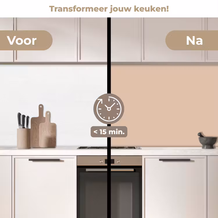 Keuken achterwand - Zachte Zandgloed — 2