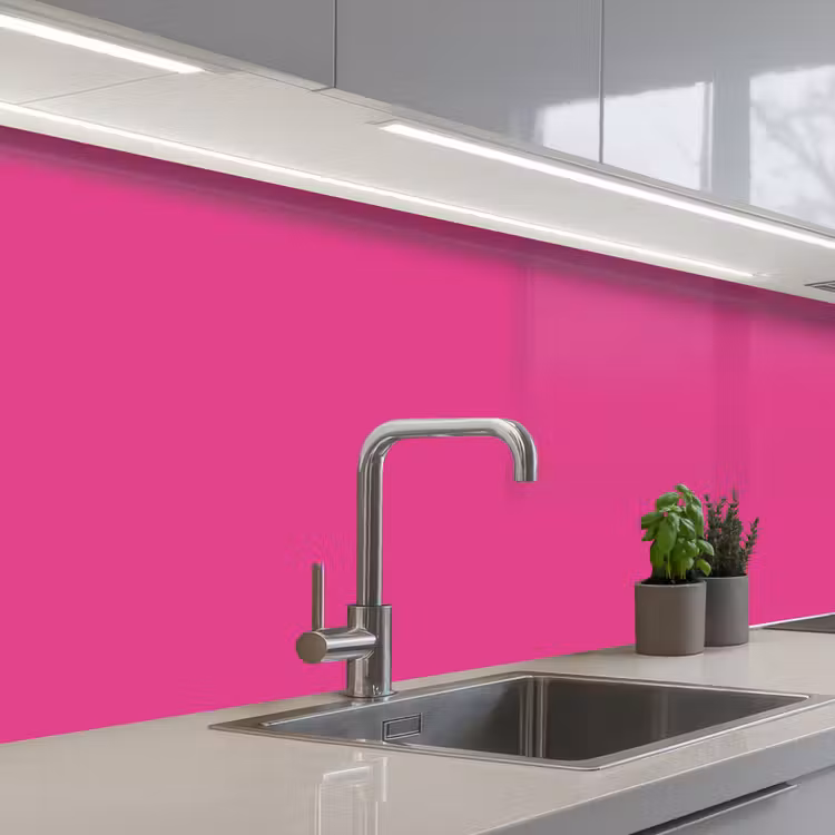Keuken achterwand - Fuchsia - Neon - Kleuren — 2