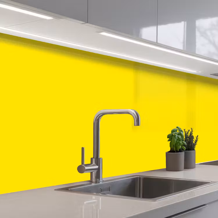 Keuken achterwand - Geel - Citroen - Neon - Kleuren — 2