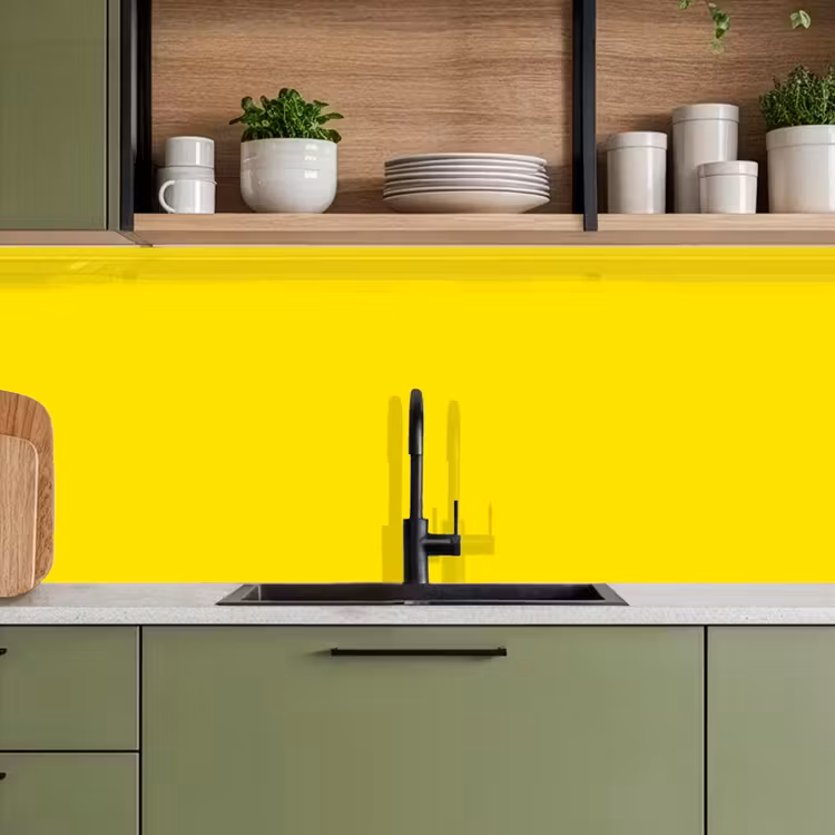 Keuken achterwand - Geel - Citroen - Neon - Kleuren — 8