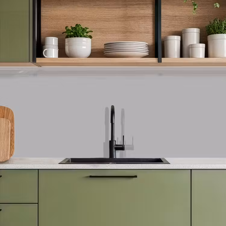 Keuken achterwand - Grijs - Effen print — 8