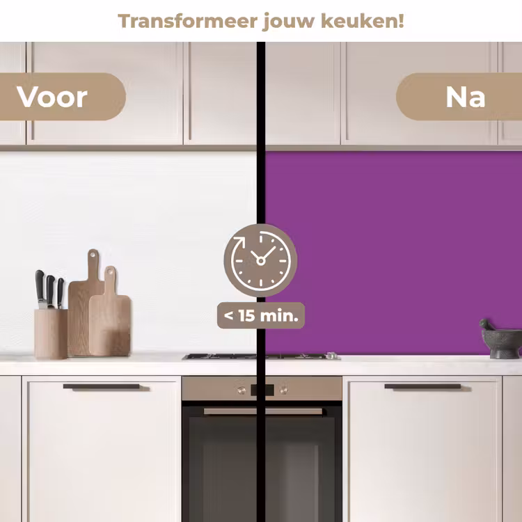 Keuken achterwand - Paars - Kleuren - Effen — 3