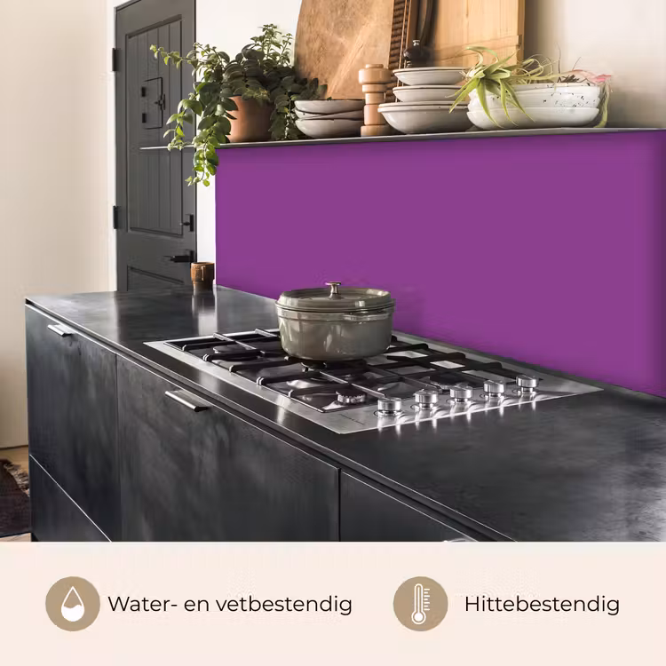 Keuken achterwand - Paars - Kleuren - Effen — 5
