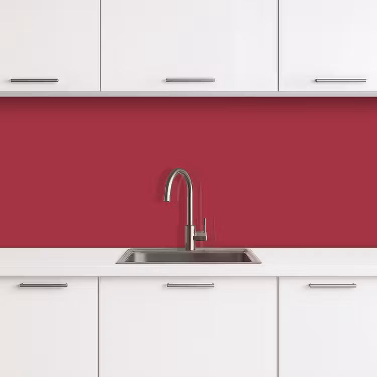 Keuken achterwand - Rood - Effen kleur — 4