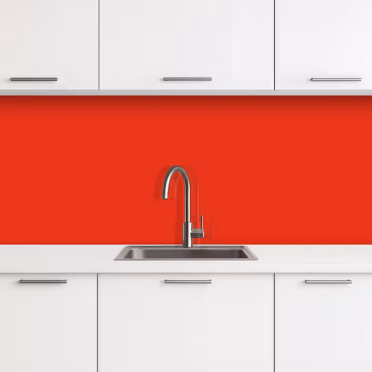 Keuken achterwand - Rood - Kleur - Effen — 4
