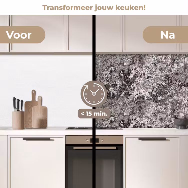 Keuken achterwand - Grijs - Roest - Patroon — 3