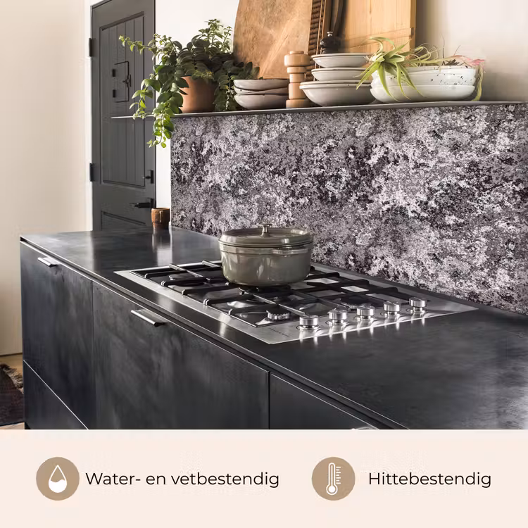 Keuken achterwand - Grijs - Roest - Patroon — 5