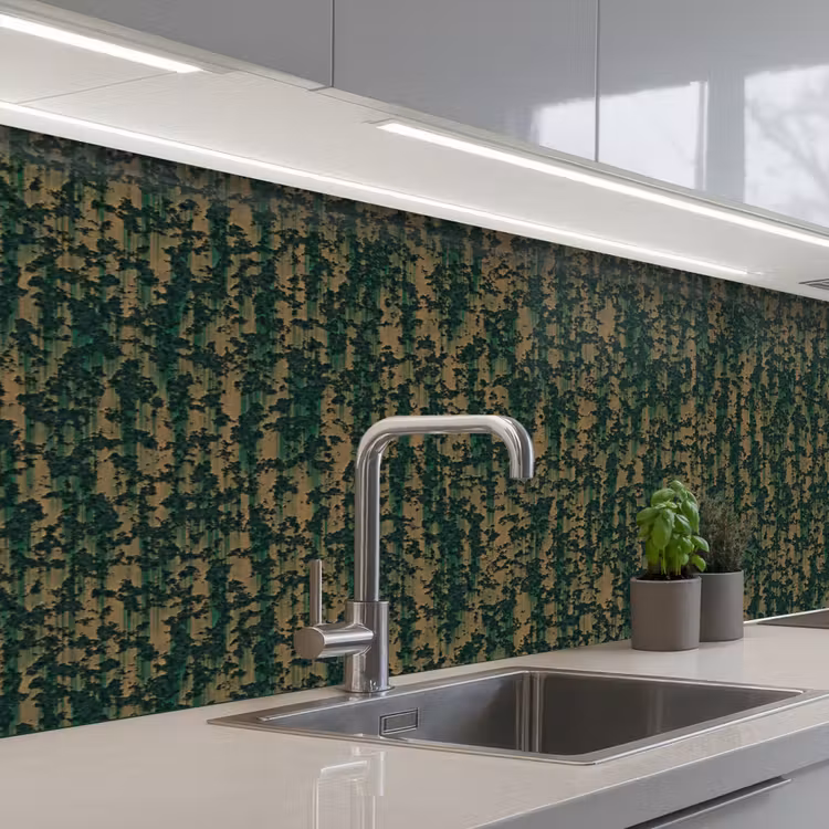 Keuken achterwand - Groen - Bruin - Vlekken - Roest — 2