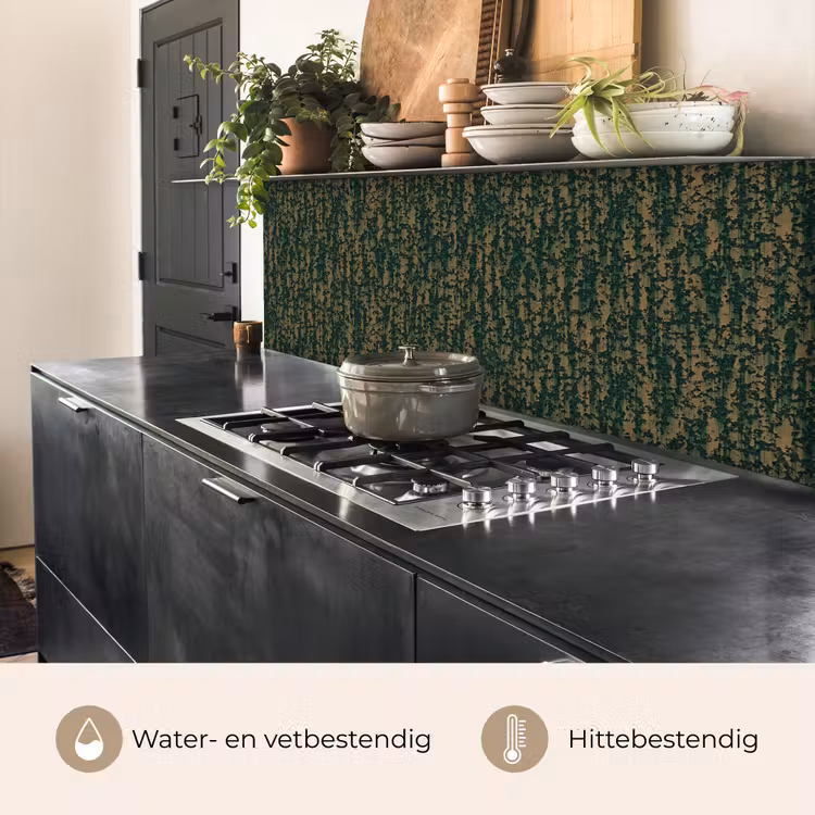 Keuken achterwand - Groen - Bruin - Vlekken - Roest — 5