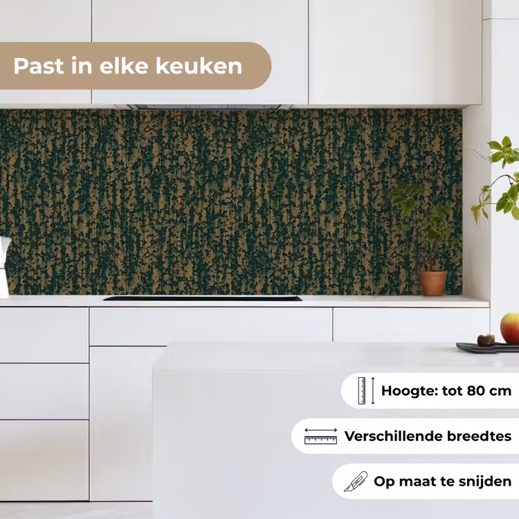 Keuken achterwand - Groen - Bruin - Vlekken - Roest — 7