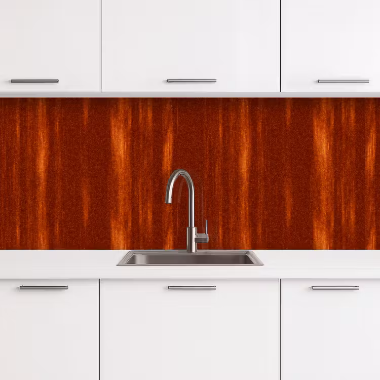 Keuken achterwand - Oranje - Rood - Roest - Metaal — 4