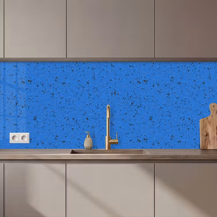 Keuken achterwand - Roest - Blauw - Barsten - Verf — 1