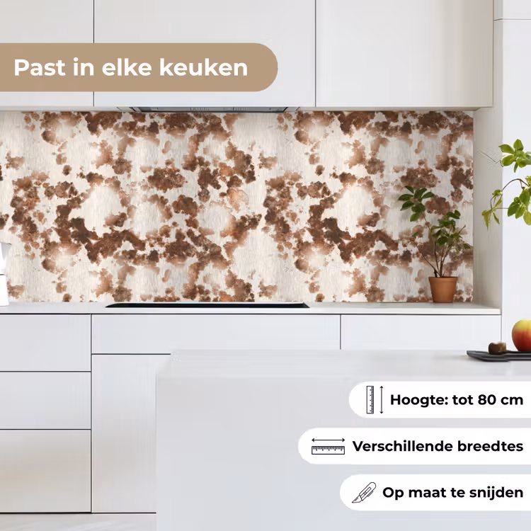 Keuken achterwand - Roest - Bruin - Vlekken - Metaal — 7