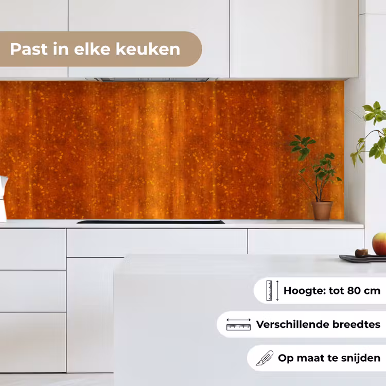 Keuken achterwand - Roest - Oranje - Rood - Vlekken — 7