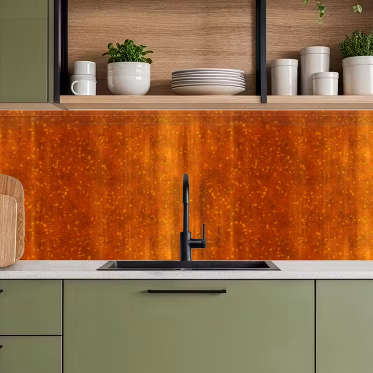 Keuken achterwand - Roest - Oranje - Rood - Vlekken — 8