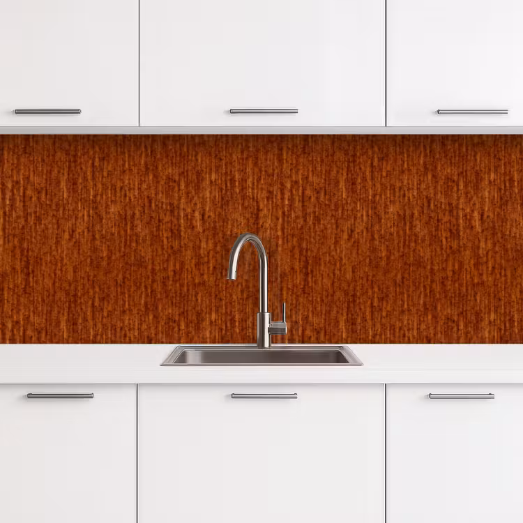 Keuken achterwand - Rood - Bruin - Metaal - Roest — 4