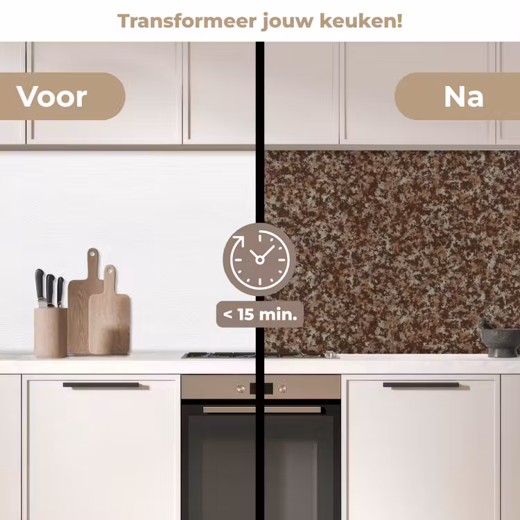 Keuken achterwand - Vlekken - Roest - Bruin - Grijs — 3