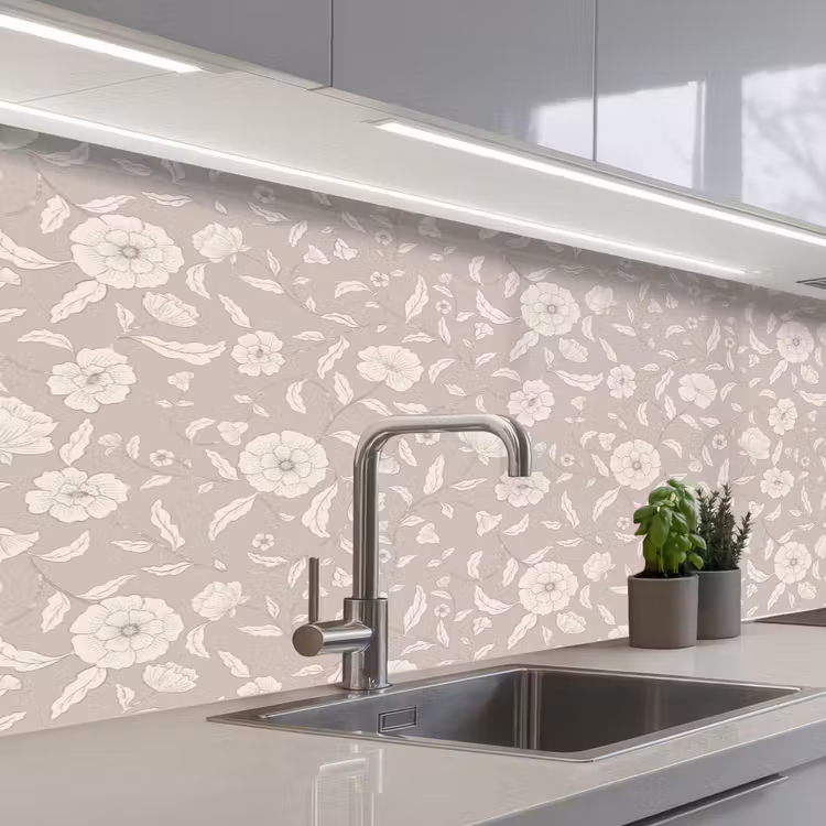 Keuken achterwand - Bloemen - Blaadjes - Patroon — 2