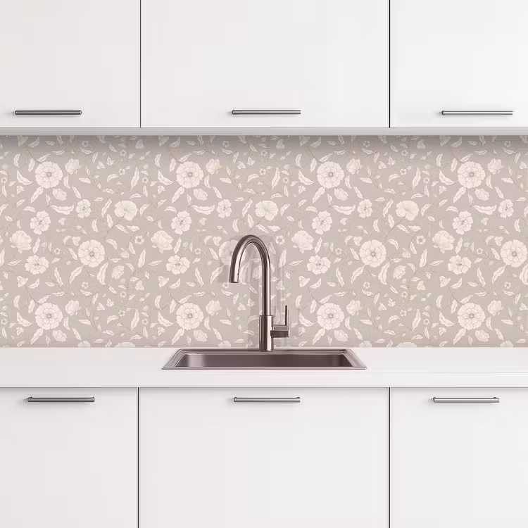 Keuken achterwand - Bloemen - Blaadjes - Patroon — 4