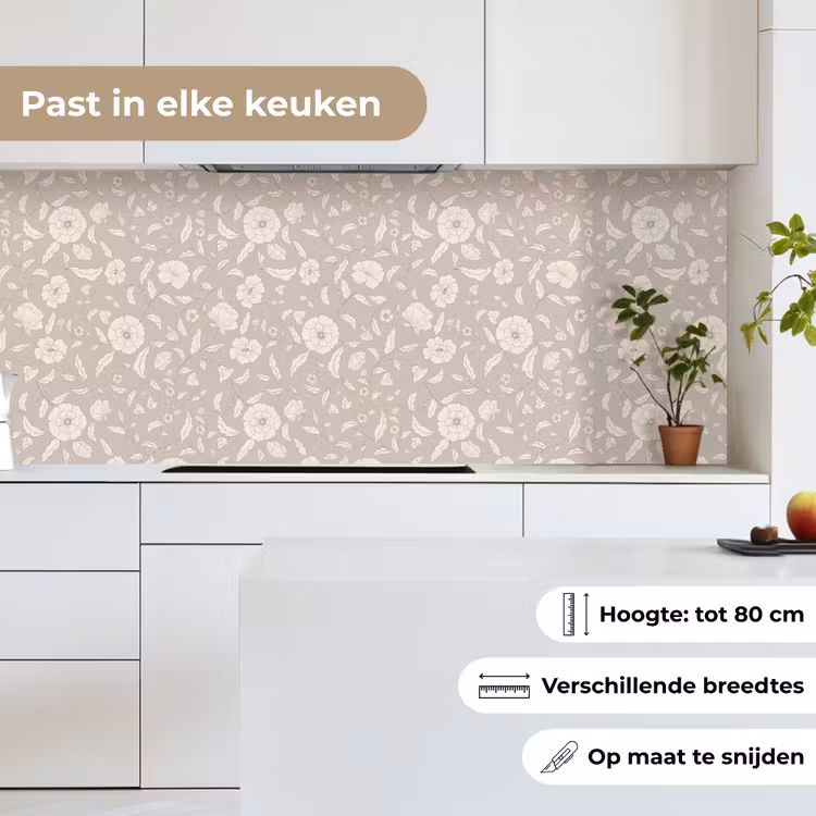 Keuken achterwand - Bloemen - Blaadjes - Patroon — 7