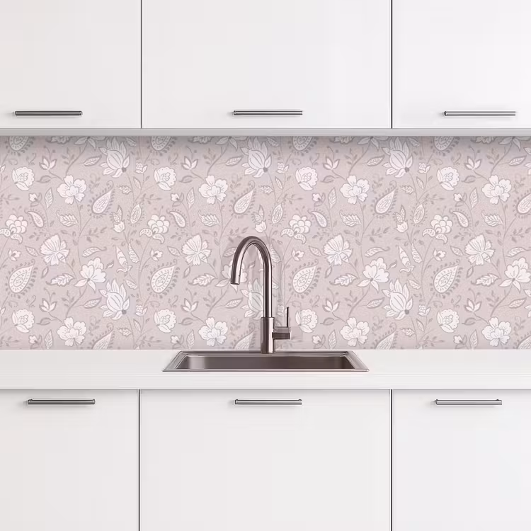 Keuken achterwand - Bloemen - Getekend - Lavendel — 4