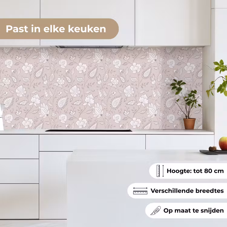 Keuken achterwand - Bloemen - Getekend - Lavendel — 7