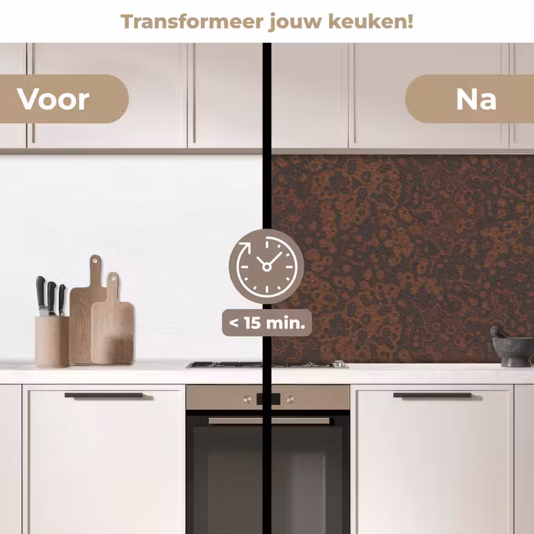 Keuken achterwand - Donker - Bruin - Roest — 3