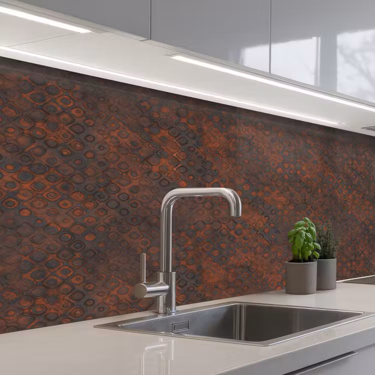 Keuken achterwand - Patroon - Roest - Bruin — 2