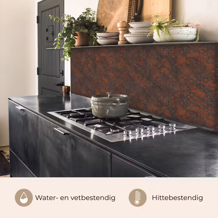 Keuken achterwand - Patroon - Roest - Bruin — 5